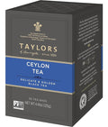 Taylors of Harrogate Pure Ceylon, Black Tea, Pillow Bags, 50 Count (Pack of 1), Bold, Bright & Brisk, Caffeinated, Enjoy Hot or Iced, 50 Teabags