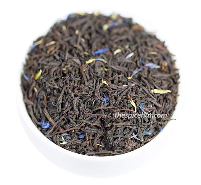 Decaffeinated Earl Grey Black Tea, Loose Leaf - Decaf, Bergamot Citrus, Hot & Iced | 80-100 cups, 8oz Bulk | The Spice Hut - First Sip