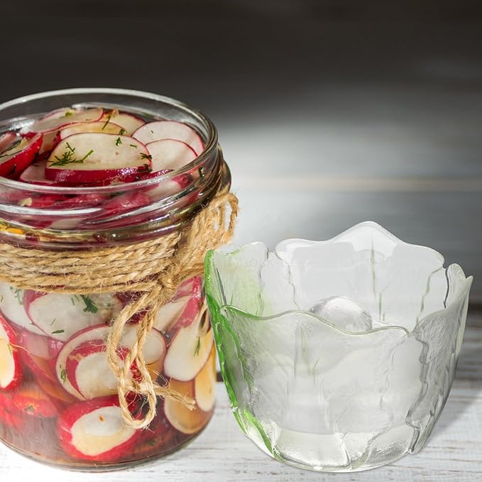 Cabilock Japanese Style Glass Pickle Jar with Lid 1.2l Vintage Airtight Fermenting Canister for Overnight Kimchi and Nappa Cabbage Storage in Kitchen