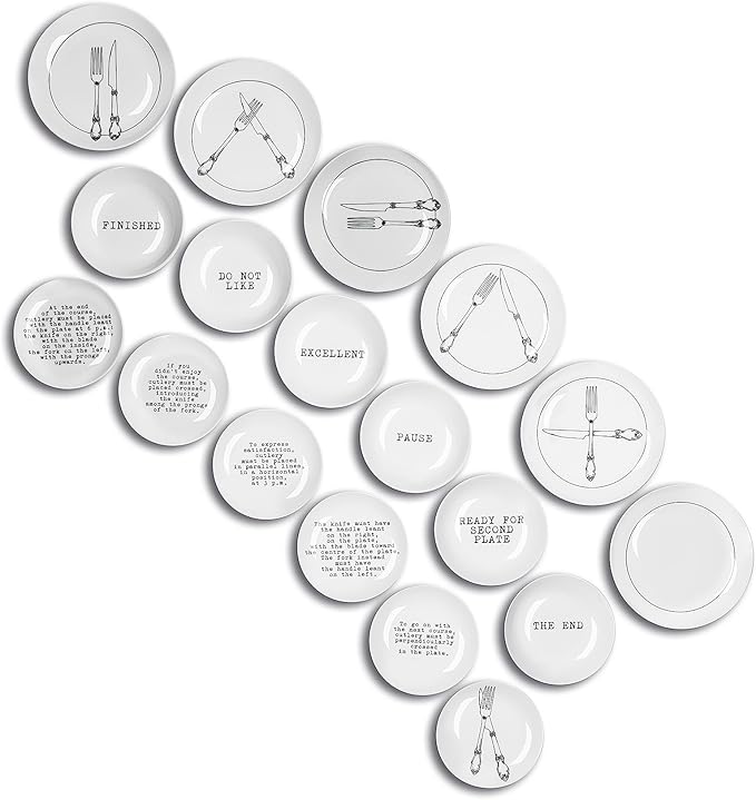 Excelsa Galateo Dinner Set 18 Pieces, Porcelain