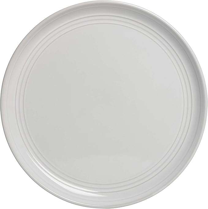 Double Line 8.25" Salad Plate, Set of 6, White