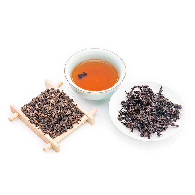 Oriarm Ripe Puerh Tea Loose Leaf - Yunnan Black Pu-erh Tea - Chinese Shu Puer Tea - 900g (2-pound)