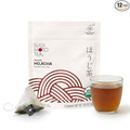 SUGIMOTO TEA Japanese Organic Hojicha Roasted Green Tea Bags 12 Count