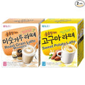 Damtuh Korean Latte Variety Pack – Sweet Potato Latte & Roast Grain Misugaru Latte, Creamy Instant Drink Mix Duo(Pack of 2)