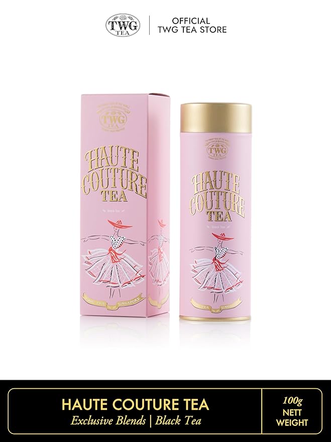 TWG Tea | Haute Couture Tea | Black Tea | Caramel & Rose | Haute Couture Tin, 100g | Gift Set