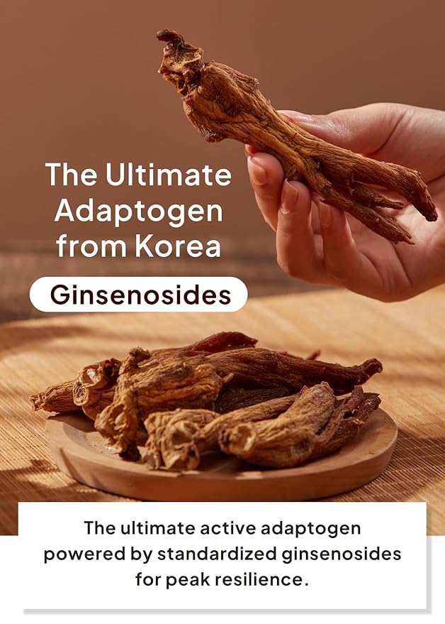Korean Food TETHYS Premium Korean Red Ginseng Tea - 300g (10.58 oz) 9-Step Steamed & Dried Panax Ginseng, Instant Granules, Caffeine-Free Wellness Tea