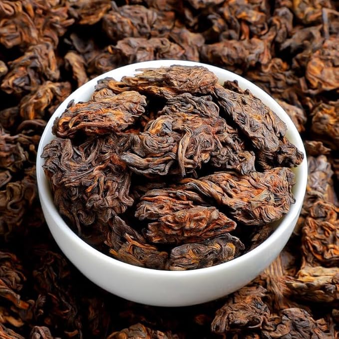 Premium Pu-erh Tea，pu erh leaf，pu-er ripe-Lao Cha Tou 5.29oz/150g-陈年普洱 老茶头 (Aged Tea Nuggets 2009)