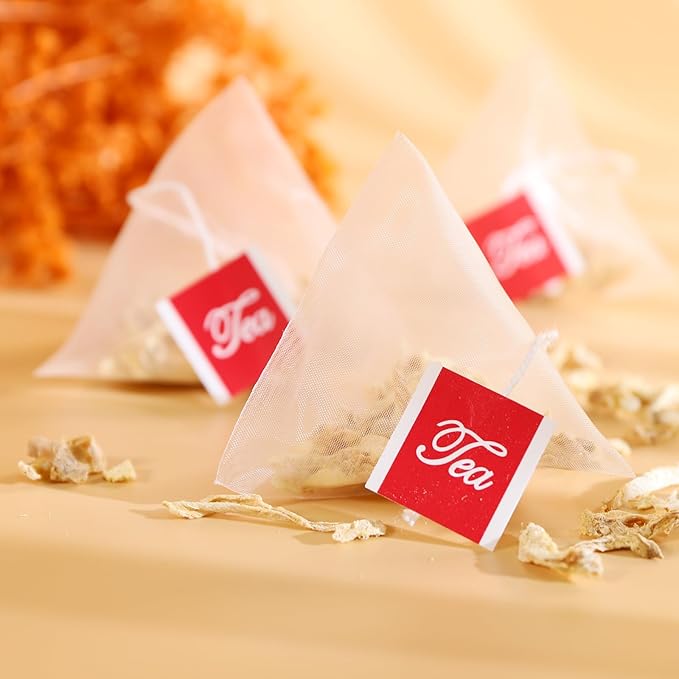 FullChea - Ginger Tea Bags, 2g*50 Teabags - Premium Ginger Root Tea Bag - Warm & Spicy - Non-GMO - Caffeine-free - Support Digestion & Boost Immunity (Pack of 2)