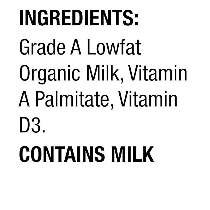 Horizon Organic Shelf Stable 1% Lowfat Milk Boxes, Pack of 18 - 8g Protein per Serving