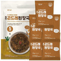 Korean Food Gondre (Cirsium Setidens) Soybean Paste Soup – Instant Korean Miso Soup, Freeze-Dried Doenjang Soup with Vegetables – 5 Packs, 1.76oz (50g)