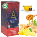 TERAPY Ceylon Ginger and Honey Tea – Premium Blend of Organic Ginger, Wild Bee’s Honey, Ashwagandha, and Lemongrass – Honey Citron Tea Bags for Digestive Wellness Immunity and Daily Vitality – 20 Bags