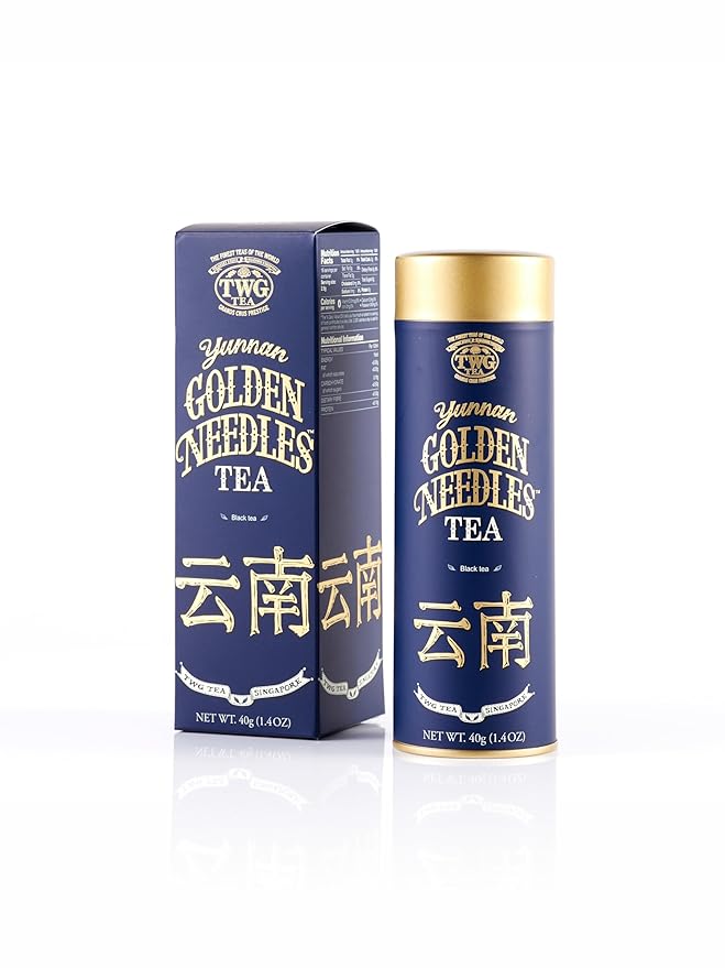 TWG Tea | Yunnan Golden Needles | Black Tea | Nutty & Malty | Haute Couture Tin, 40g | Gift Set
