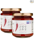 Thank-you Gochujang Sugar-Free Korean Chili Paste with Allulose – Keto-Friendly, No Wheat Flour, 100% Dangjo Pepper | Sweet, Savory and Spicy Red Pepper Sauce for Tteokbokki, Korean Food, 8.81oz x 2 (17.6oz Total)