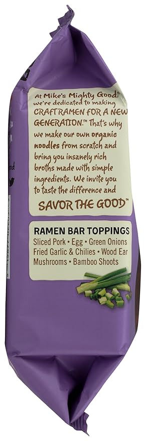 Mikes Mighty Good, Ramen Tonkotsu Pork Spicy Pillow Pack, 2.4 Ounce
