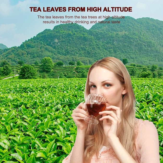 SANRAN Aged Pu-erh Tea, Ripe Puerh Tea Brick, Year 2021, Fermented Puer Black Tea, 250g/8.82oz