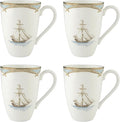 Lenox 897269 British Colonial Tradewind Mugs, Set of 4