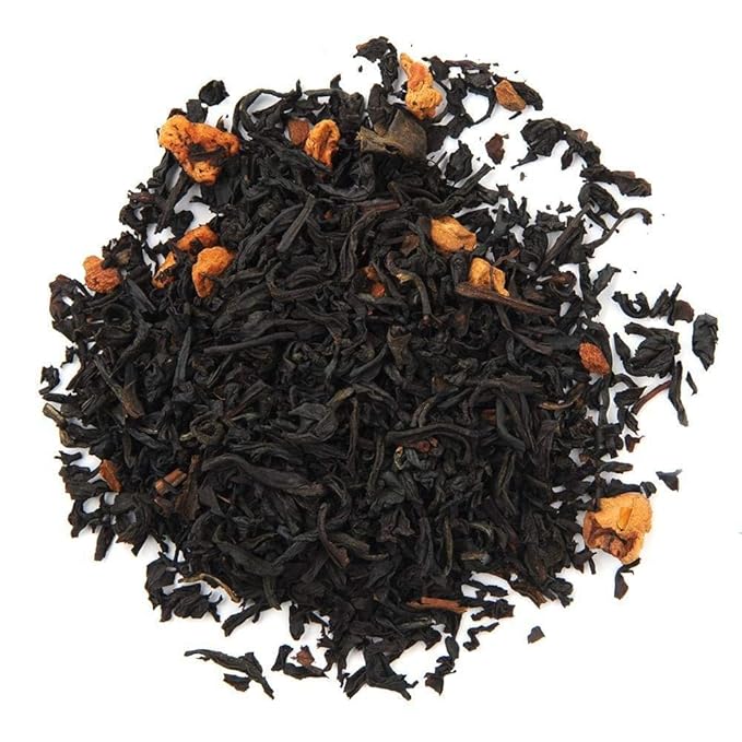 Organic Positively Tea Company, Cinnamon Apple Spice Black Tea, Loose Leaf, 16 Ounce