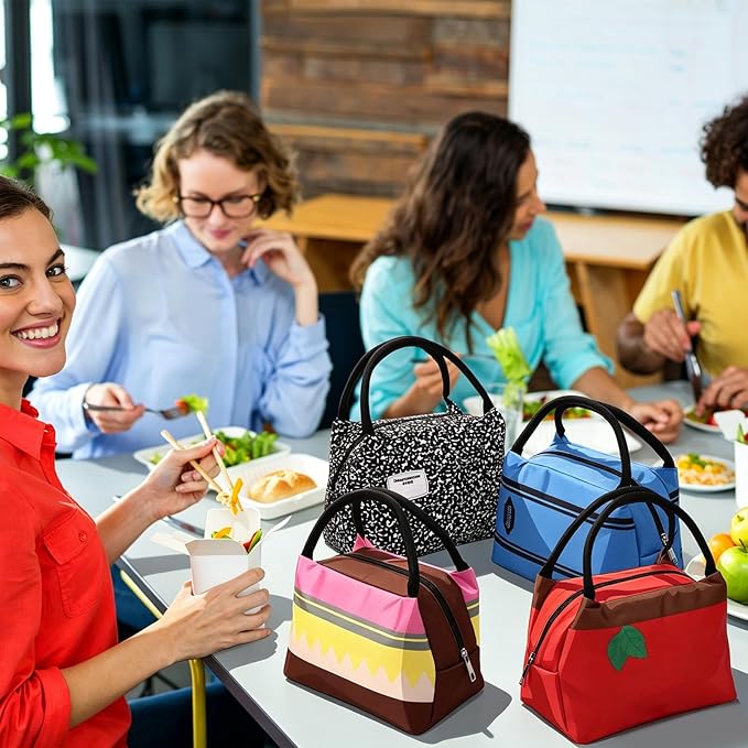 Teacher Appreciation Gifts Bulk Back to School Thank You Insulated Lunch Bags Teacher Reusable Lunch Bags Leakproof Totes End of Year Appreciation Gift for Men Women(12 Pcs,Classic)