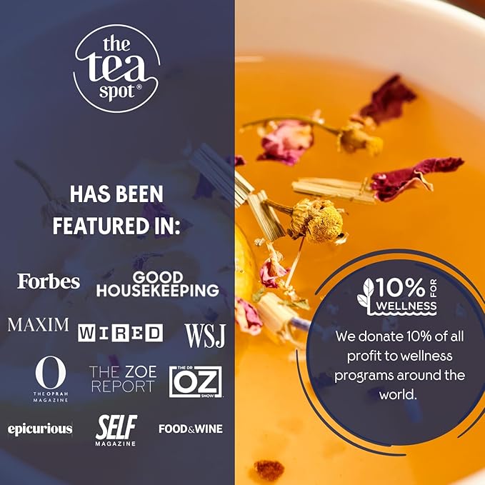 The Tea Spot Earl of Grey Black Tea with Citrus for Energy | Blend of Black Tea, Citrus Root, Mallow Flowers, Bergamot, and Vanilla Flavoring | 15 Tea Bags