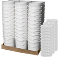 ePackageSupply 5 Gallon Bucket - Food Grade Bucket with Airtight Gamma Seal Screw-On Lid, BPA-Free, Heavy-Duty 90 Mil HDPE Plastic, Bulk Storage, Durable Container, Made in USA, White/White, 60 Packs
