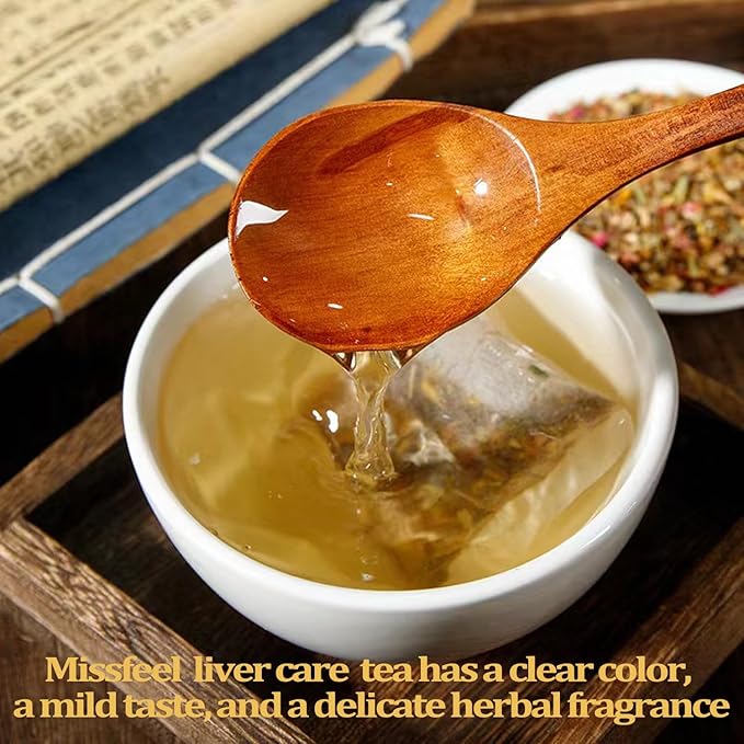 Daily Liver Care Tea, Natural LiverTea for Health, Chinese HerbalTeas, Organic LiversCleanse with Different Herbs, NO Additives No Caffeine No Sugar (90 Tea bags-3Boxes)