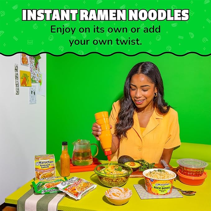 Maruchan Ramen Noodle Soup, Picante Chicken Flavor – Japanese-Style Instant Noodles, Quick & Easy Meal for Students & Busy Families – 3 Oz. (24 Pack)