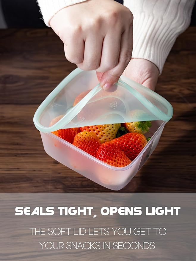 LivLab Mker 40 PCS Meal Prep Containers with Lids - Freezer Food Storage Containers Bpa-Free Reusable Lunch Boxes for Leftovers, Salad, Fruits, Snack - 20 Sets | 20 fl oz | 2.5 Cups