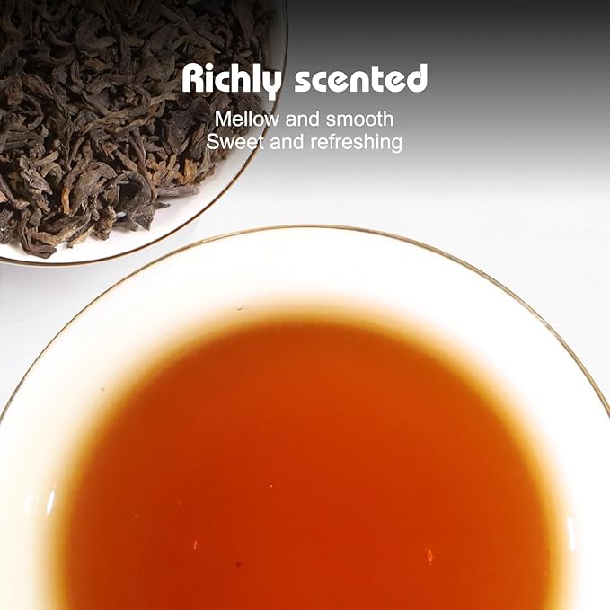 LAPALIDE 1.76Oz Puerh Tea Loose Leaf, USDA Organic Pu erh Tea, Yunnan Puerh tea loose leaf Mellow and Rich, Pu'er Ancient Tree Leaves Using Dry Storage