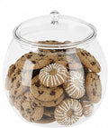Rocutus Candy & Cookie Jar with Airtight Lid, Plastic Candy Jar Cookie Jar Jar for Pantry Organization, Sugar, Flour, Pasta, Dog Treats, Clear Food Storage Canister & Home Decoration (1 Gallon)