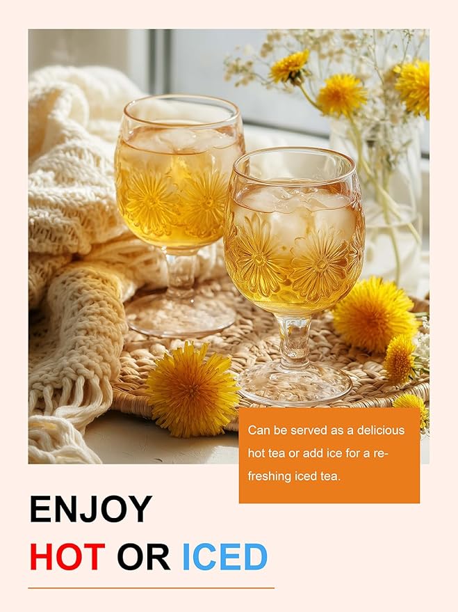 TeeLux Dandelion Herbal Tea, Roasted Dandelion Root with Peppermint, Milk Thistle, Turmeric, Licorice, Roasted Aroma, Smooth & Refreshing, 100 Count