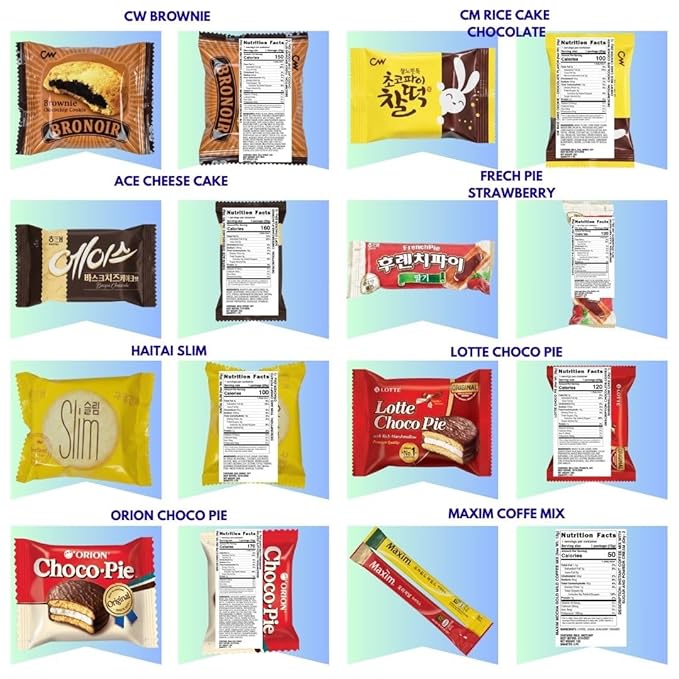 Premium Korean Snack Box – 27 Individually Wrapped Assorted Snacks Including Full-Size Items, Sweet & Savory Chips, Cookies & Treats, Gift Sampler for Kids, Teens, Adults & Seniors (Including 3 Full Size Snacks)