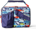 PlanetBox Insulated Lunch Bag – Camo Shark Edition Carry Bag with Pockets for Water Bottle and Snacks – Durable, Easy to Clean, and BPA Free