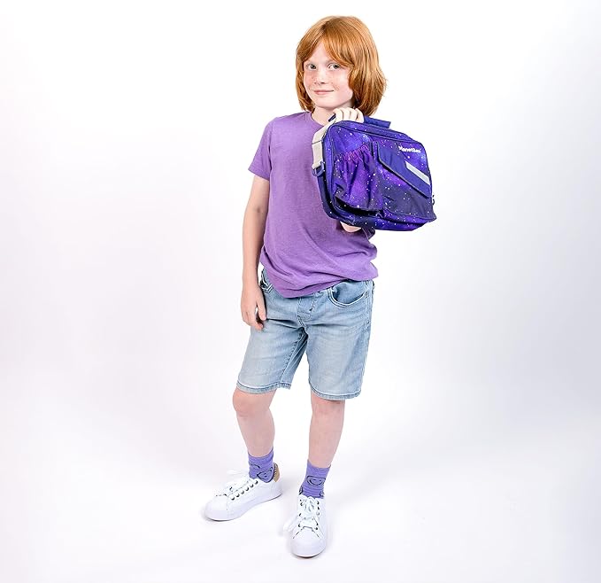 PlanetBox Insulated Lunch Bag – Stardust Edition Carry Bag with Pockets for Water Bottle and Snacks – Durable, Easy to Clean, and BPA Free