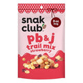 Snak Club PB&J Trail Mix Strawberry, Snack Mix with Peanuts, Mini Shortbread Cookies, Cranberries, Peanut Butter Candies, and Sweetened Dried Strawberries, 8 oz Resealable Bag