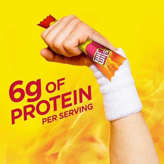 Slim Jim Smoked Meat Sticks,Original Flavor,6g Protein Per Serving,Snack Size,0.28 oz.,46 Count (Pack of 4)