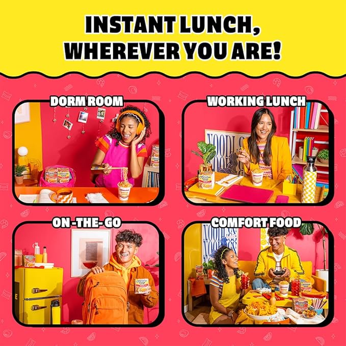 Maruchan Instant Lunch Ramen Noodles, Beef Flavor – Japanese-Style Instant Noodle Soup, Easy Meal Ready in 3 Minutes – 2.25 Oz. (12 Pack)