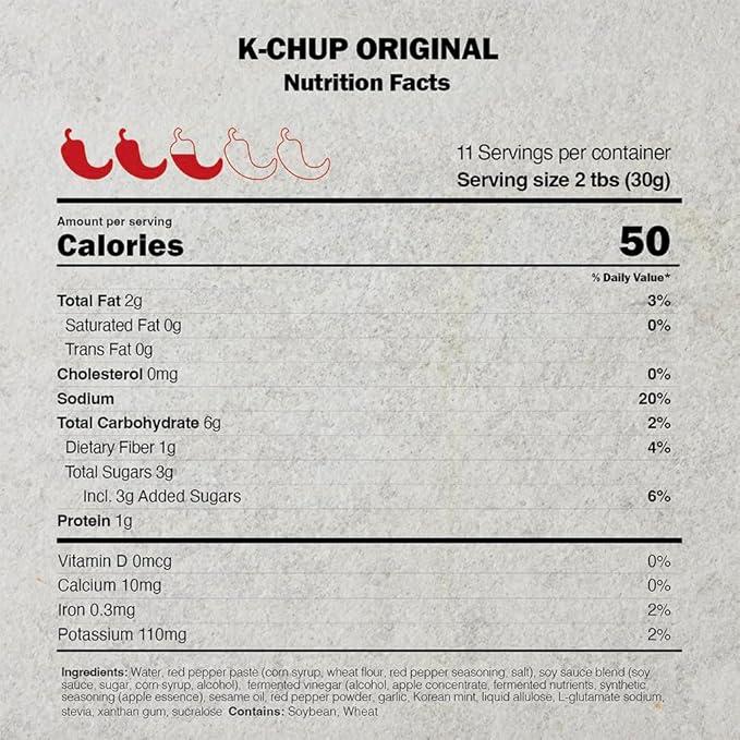 KCHUP Original Gochujang Hot Sauce, 11.5 oz – Korean Gourmet Recipe for BBQ, Pizza, Stir-Fry, Dips, Marinade – No Cooking Needed, Vegan, Asian-Inspired Flavor