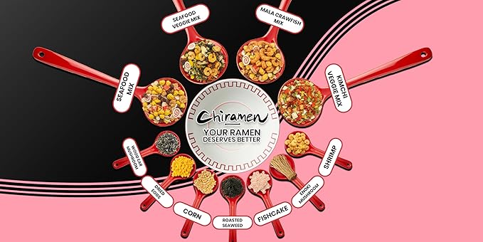 CHIRAMEN Dried Egg Ramen Toppings – Freeze Dried Scrambled Egg Pieces for Instant Noodles, Cup Ramen, Fried Rice & Soups – Easy Protein Add-On for Quick Meals