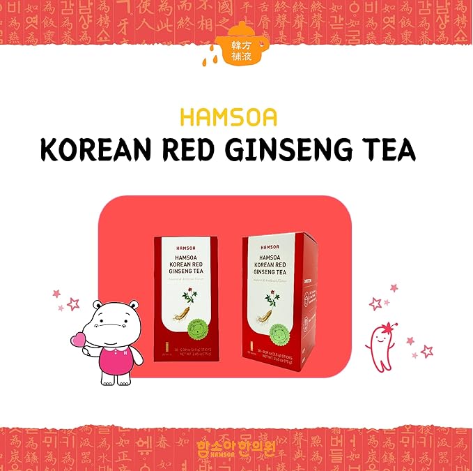 Korean Red Ginseng Tea Powder, 30 Sticks