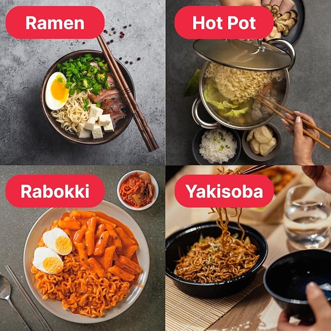 Asiatic Dishes - Fresh Japanese Ramen Noodles (Pack of 10) - Non-Fried Noodle, Healthy Baked Asian Ramen, Chewy Ramyun, 7g Protein, No Soup Included, Quick and Easy, 3.52oz | Quick easy Meal