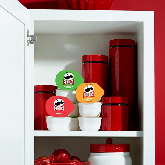 Pringles Potato Crisps Chips, Lunch Snacks, Snack Cups, Variety Pack, 19.3oz Box (27 Cups)