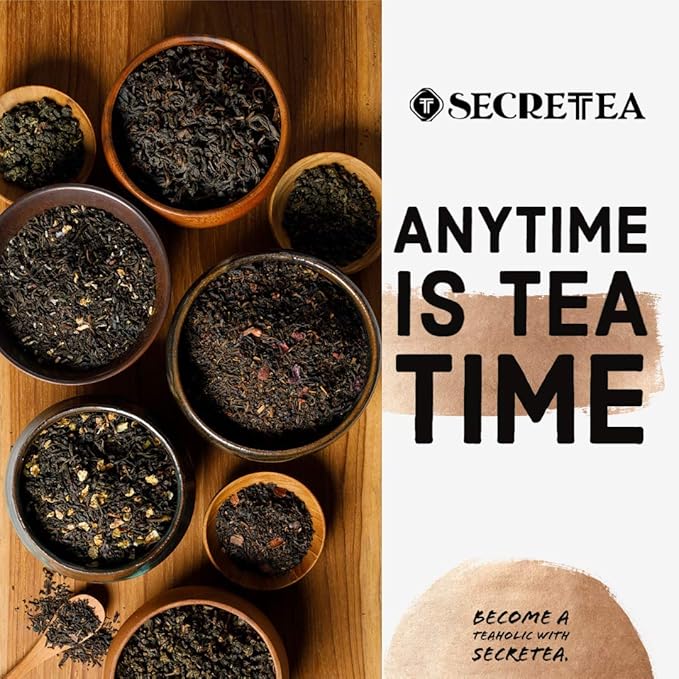 Organic Lavender Earl Grey Loose Leaf Black Tea | 12 OZ Loose Leaf Bulk Pack (150+ Cups) | NATURAL ANTIOXIDANTS | 100% Real ingredients |By T SECRETEA, Lullaby