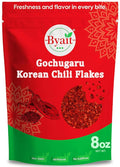 Byait Gochugaru Korean Chili Flakes 8 Oz, Medium Hot, 100% Pure Red Chili Pepper Flakes for Authentic Korean Cooking, Kimchi, Chili Oil, and Seasoning