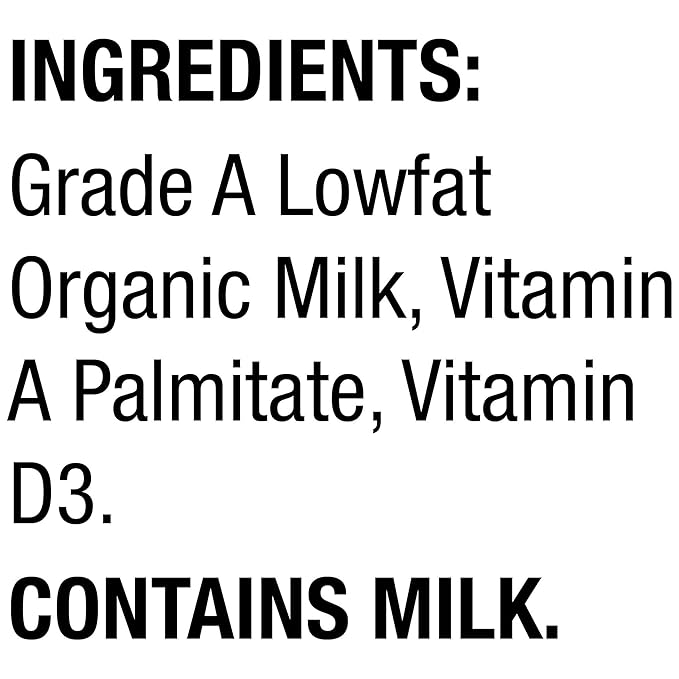 Horizon Organic Shelf Stable 1% Lowfat Milk Boxes, Pack of 12 - 8g Protein per Serving
