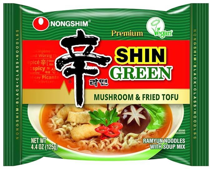 Pinstar Premium Gourmet Spicy Shin Instant Ramen Noodle 8 Flavor Combo - Korean Ramen Set (8 Pack)