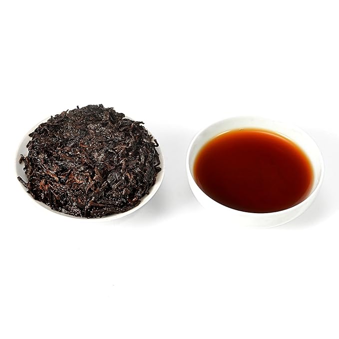 Cha Wu-[B] JinYaGongTing Ripe Pu erh Tea,12.5oz,YunNan Chinese Shu Pu'er Tea Cake