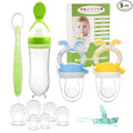 Baby Fruit Feeder Pacifier | Infant Food Feeder & Baby Food Dispensing Spoon | Mesh Fresh Fruit Teethers for Babies | Silicone Teething Pacifier for Babies,Gifts for Boys and Girls (Green)