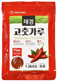 Taekyung Chili Powder For Paste (Fine, 3LB) - Korean Gochugaru. Red Pepper Spice Seasoning for Asian Food. MSG Free.