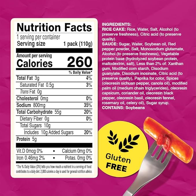 Spicy Cup Tteokbokki Instant Rice Cakes Korean – [Mala (Tingly Sichuan Spice) | Pack of 6] – Ready in 3 Minutes | Gluten-Free, Chewy, Quick & Easy Meal | Street Food Snack | 0 Cholesterol/ 0 Trans Fat - O’food