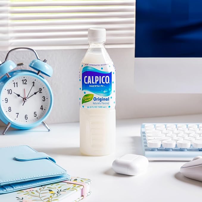 CALPICO – Smooth, Creamy & Refreshing Non-Carbonated Beverage, Sweet and Tangy, Japanese Lactic Acid Drink, 16.9 Fl oz (Pack of 6)